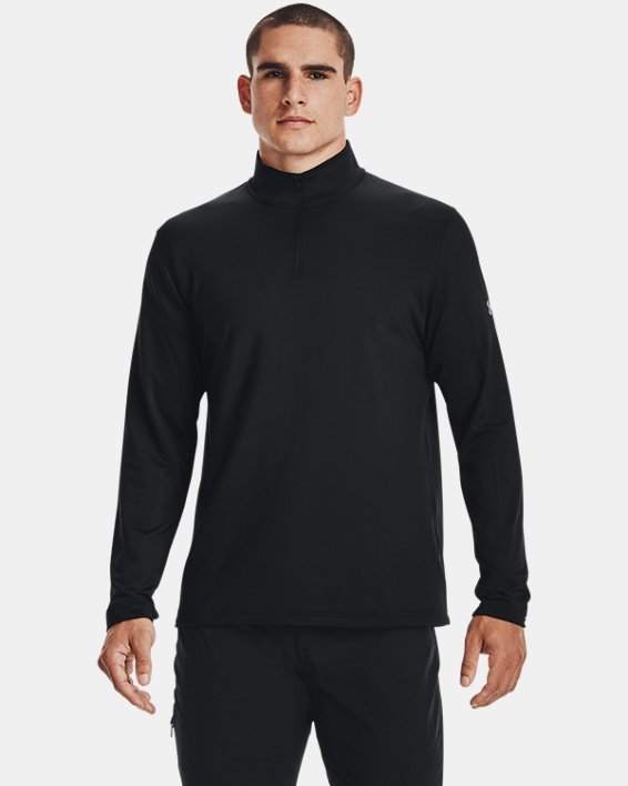 Camiseta con cremallera de ¼ UA Lightweight para hombre, Black, pdpMainDesktop image number 0